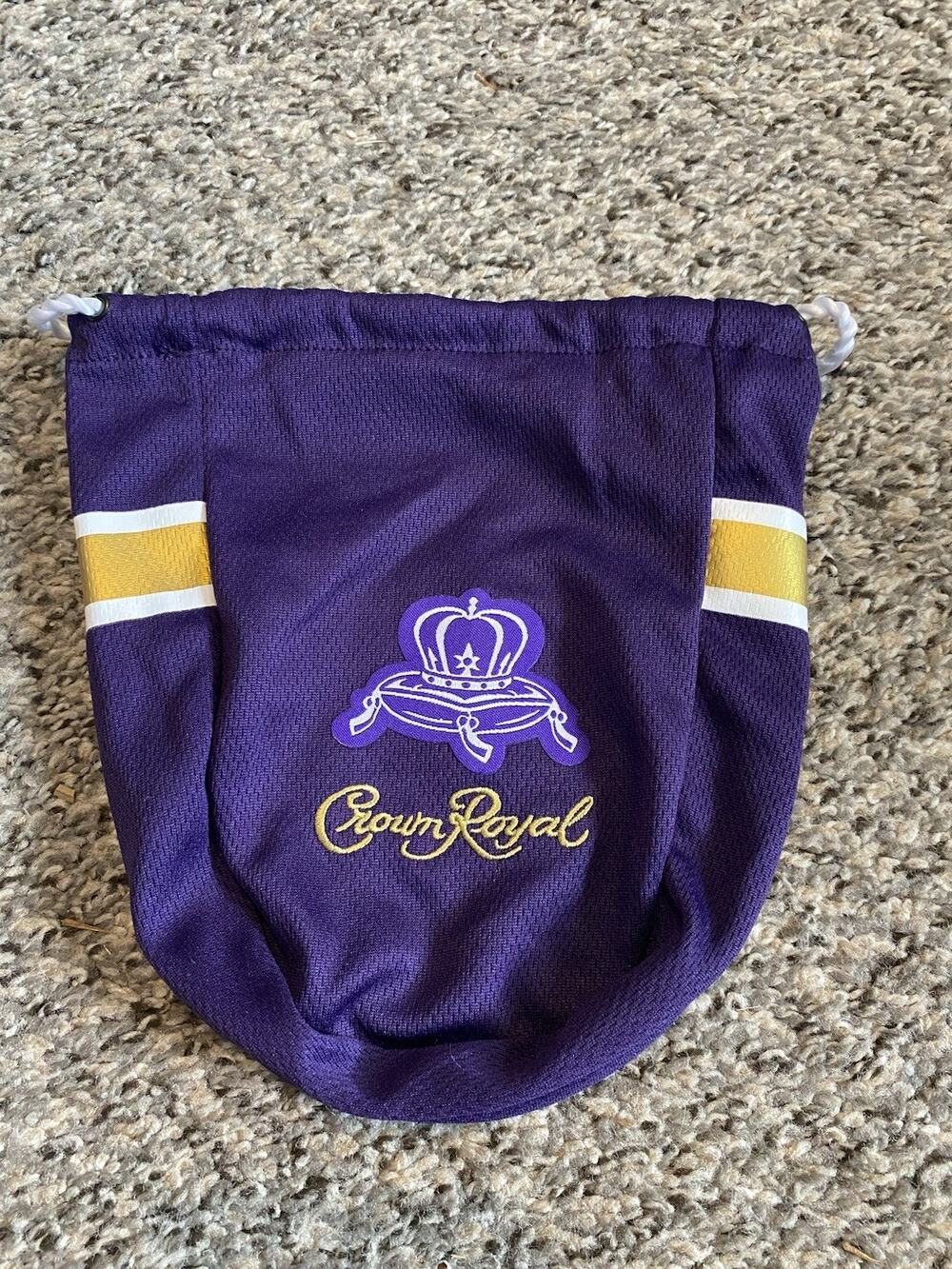 Crown Royal Game Day Bag Special Edition Purple Gold White Minnesota Vikings